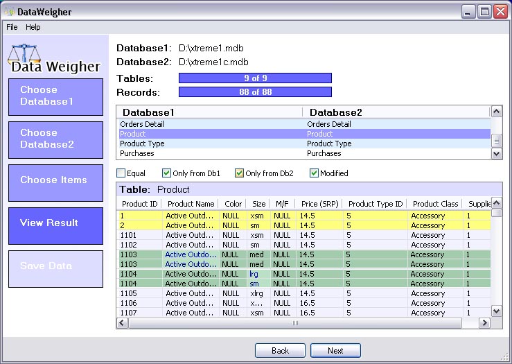 Click to view DataWeigher 3.0 screenshot
